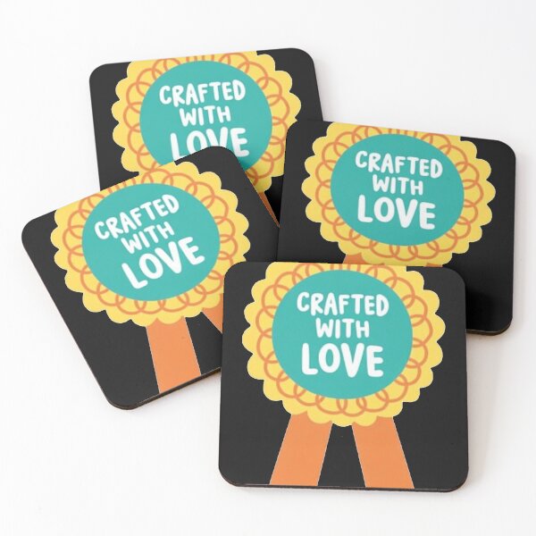 Item preview, CRAFTED WITH LOVE_Knitter Achievement Badge designed and sold by gitaviroza.