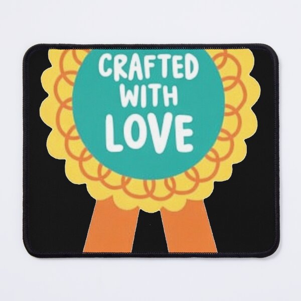 Item preview, CRAFTED WITH LOVE_Knitter Achievement Badge designed and sold by gitaviroza.