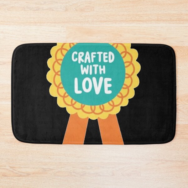 Item preview, CRAFTED WITH LOVE_Knitter Achievement Badge designed and sold by gitaviroza.