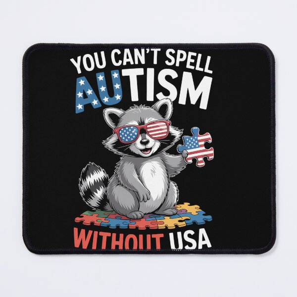 Item preview, Autism USA American Flag Raccoon designed and sold by waislumekinwye.