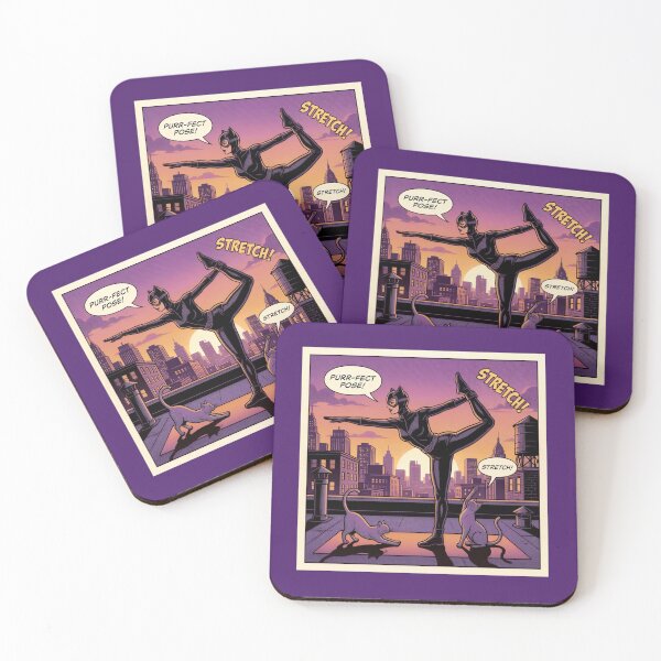 Item preview, Rooftop Yoga - City Yoga with Cats Comic designed and sold by SammyMorry.