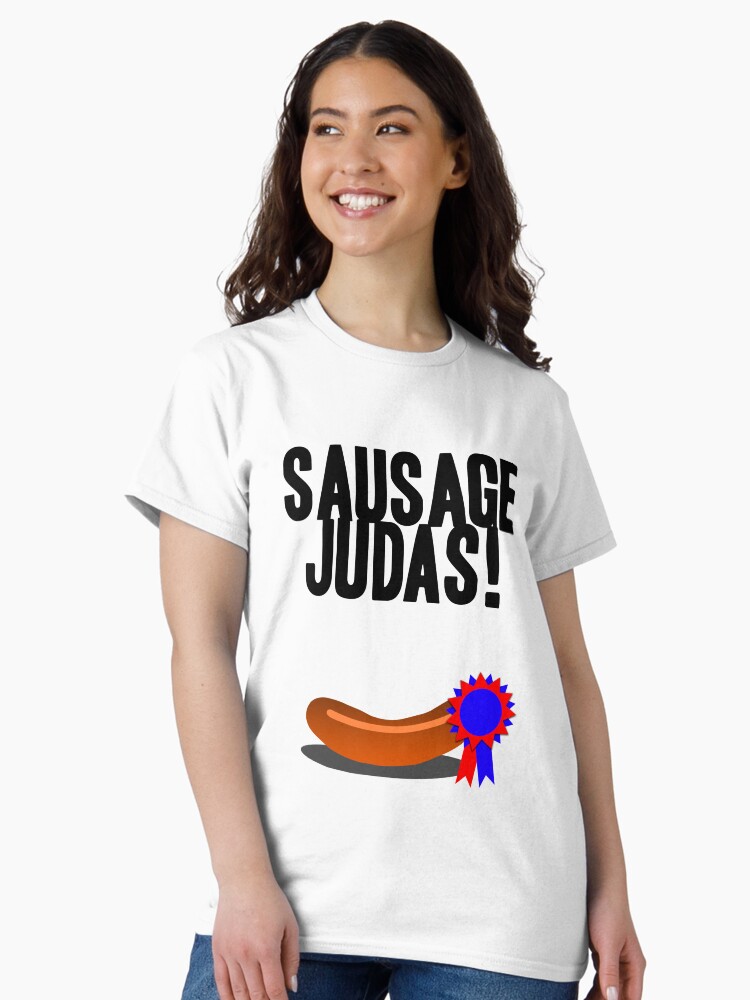 Thumbnail 2 of 7, Classic T-Shirt, Sausage Judas! designed and sold by brianftang.