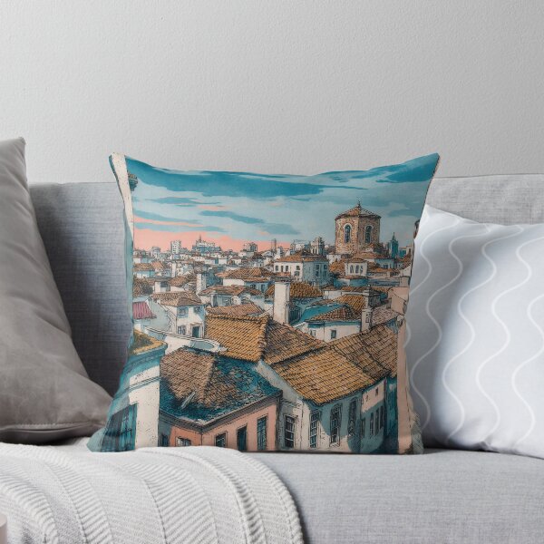Item preview, Sunset over the old rooftops of Porto designed and sold by CharlieDmg.