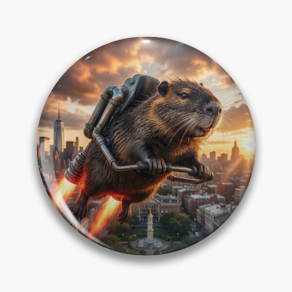 Item preview, Nutria Flies Over New Orleans  designed and sold by Tridentulus.