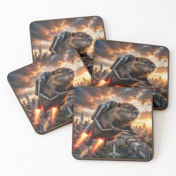 Item preview, Nutria Flies Over New Orleans  designed and sold by Tridentulus.