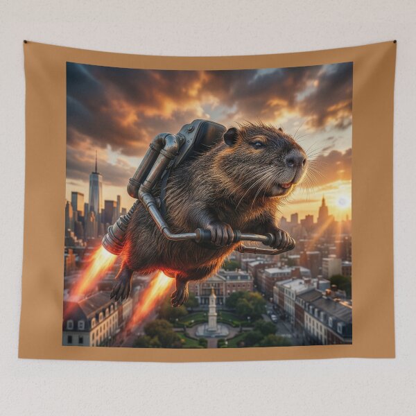 Item preview, Nutria vuela sobre Nueva Orleans designed and sold by Tridentulus.