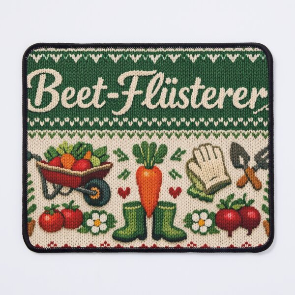 Item preview, Garden whisperer saying – Cozy nature knit design designed and sold by Mauswohn.