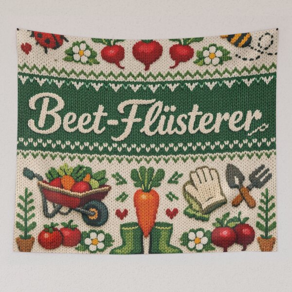 Item preview, Garden whisperer saying – Cozy nature knit design designed and sold by Mauswohn.