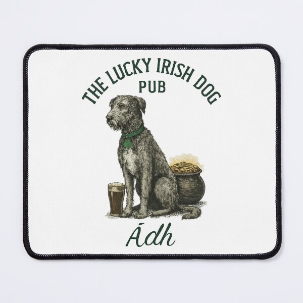 Item preview, The Lucky Irish Dog Pub designed and sold by Irish Wolfhound Central.