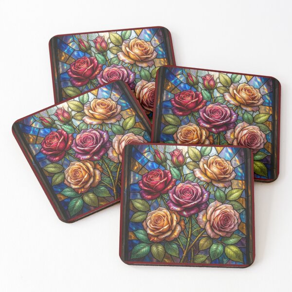 Item preview, Stained Glass Roses designed and sold by Tridentulus.