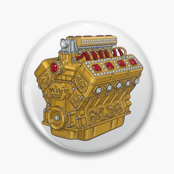 Item preview, Royal Gold V8 Engine Luxury Automotive designed and sold by octozap.