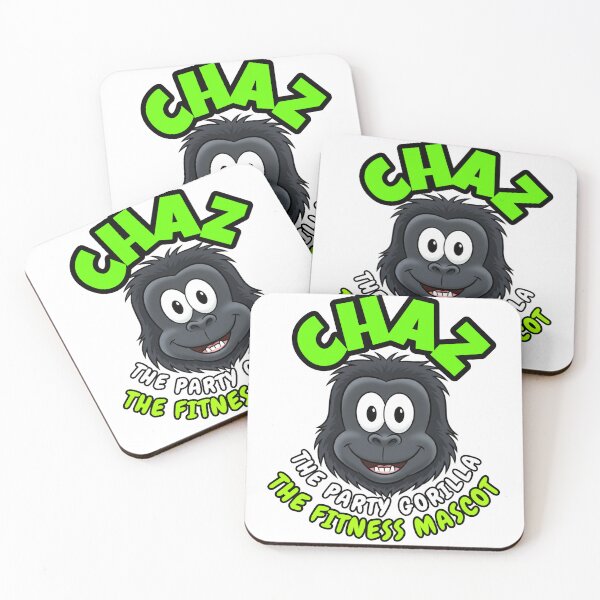 Item preview, Chaz The Party Gorilla - The Fitness Mascot (Face logo) designed and sold by The Mascot Dude & The Mascot Support Group .