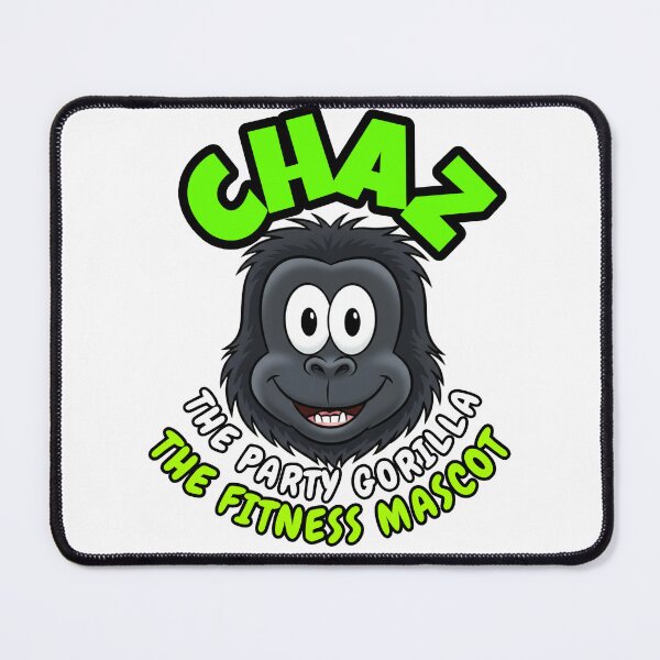Item preview, Chaz The Party Gorilla - The Fitness Mascot (Face logo) designed and sold by The Mascot Dude & The Mascot Support Group .