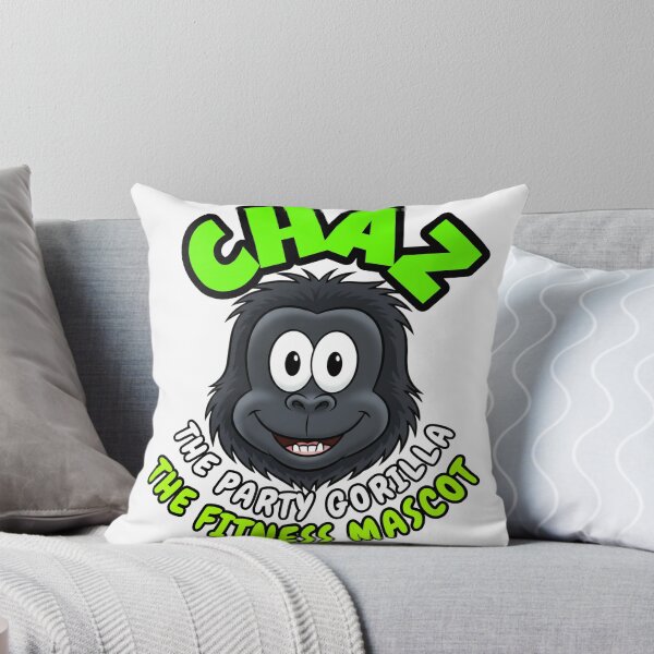 Item preview, Chaz The Party Gorilla - The Fitness Mascot (Face logo) designed and sold by The Mascot Dude & The Mascot Support Group .