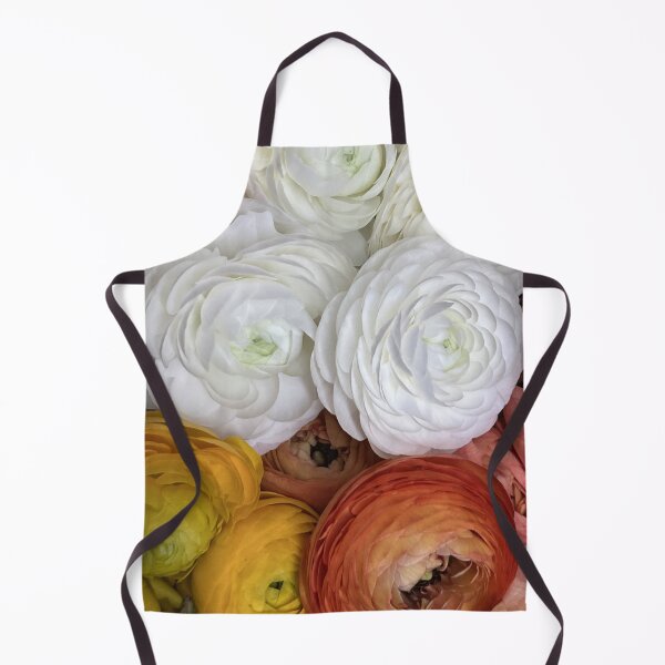 Item preview, Ranunculus Harmony • Rosette Blooms in Peach, Yellow & White designed and sold by PeridotGypsy.