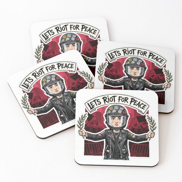 Item preview, Defiant Urban Peace - Punk Biker Helmet designed and sold by SpektroDesign.