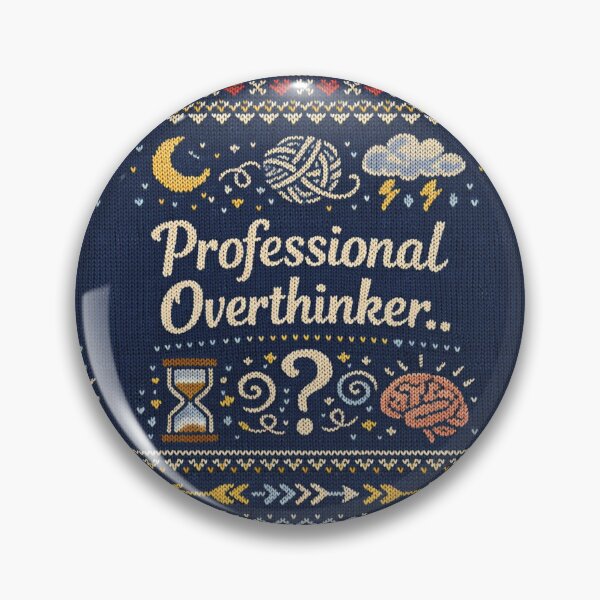 Item preview, Professional Overthinker – Fun Statement Knitwear Design designed and sold by Mauswohn.
