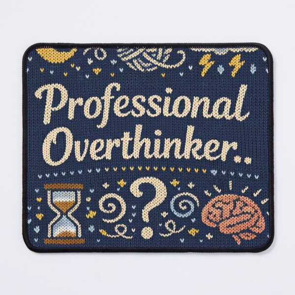 Item preview, Professional Overthinker – Fun Statement Knitwear Design designed and sold by Mauswohn.