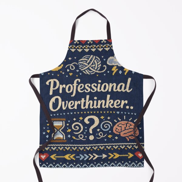 Item preview, Professional Overthinker – Fun Statement Knitwear Design designed and sold by Mauswohn.