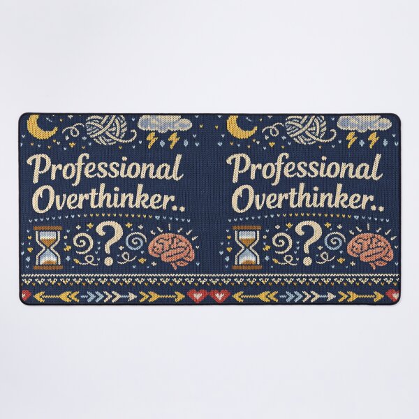 Item preview, Professional Overthinker – Fun Statement Knitwear Design designed and sold by Mauswohn.