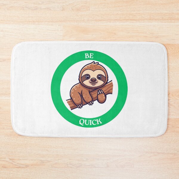 Item preview, Be Quick Sloth - Cute Sloth on Branch Circle Sticker designed and sold by Love3Happy.