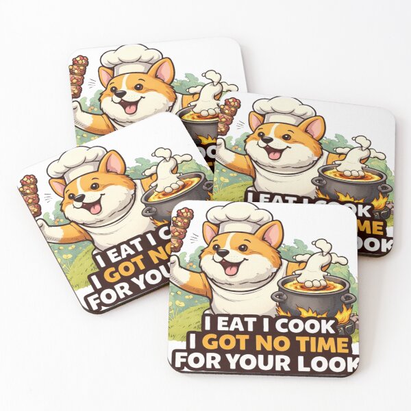 Item preview, I Eat I Cook I Got No Time for Your Look designed and sold by DinsignStudio.