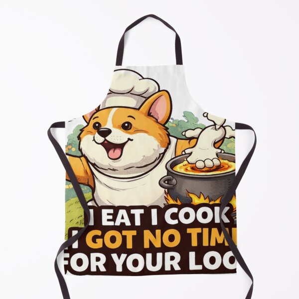 Item preview, I Eat I Cook I Got No Time for Your Look designed and sold by DinsignStudio.