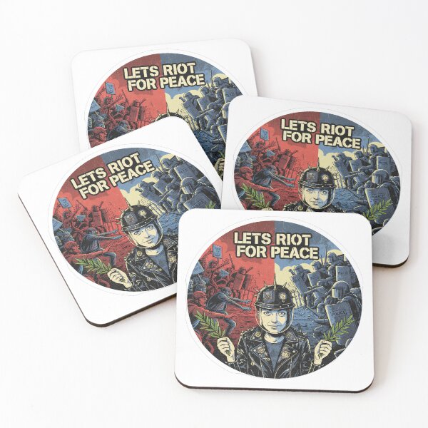 Item preview, Rebellious Peace Riot - Punk Activism Emblem designed and sold by SpektroDesign.