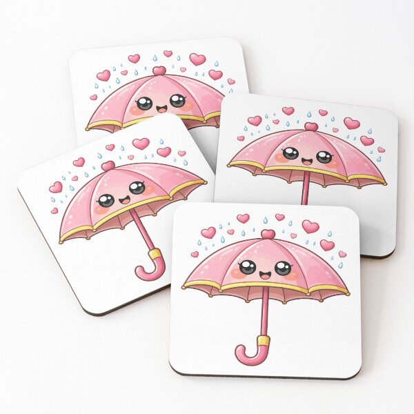 Item preview, Kawaii Pink Umbrella designed and sold by AliveStyle.