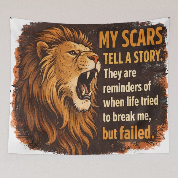 Item preview, My Scars Tell a Story designed and sold by DinsignStudio.