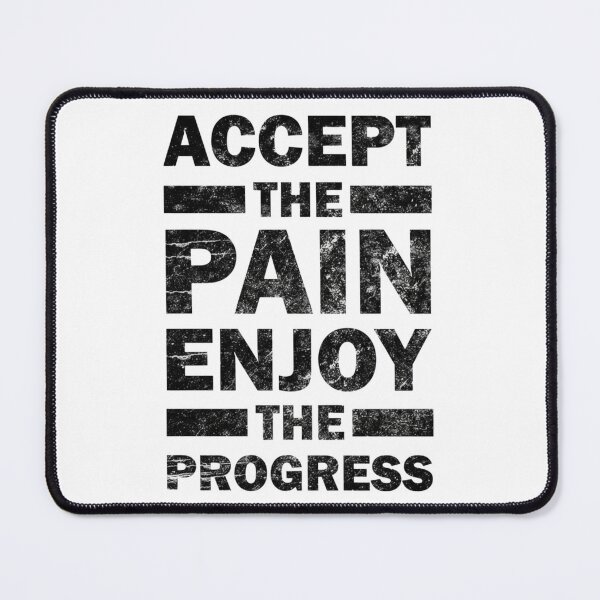 Item preview, Accept the Pain, Enjoy the Progress - Motivational Quotes designed and sold by Vicky021.