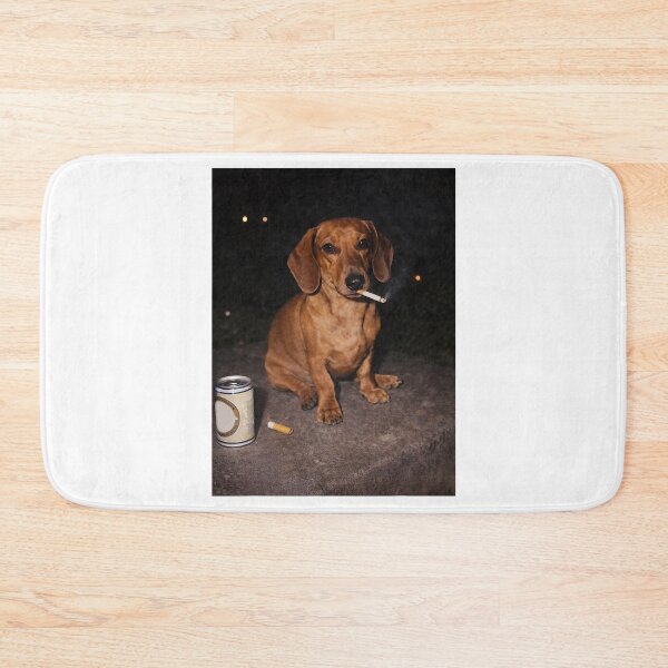 Item preview, Funny Smoking Dog Dachshund Meme  designed and sold by FrankIsabel.