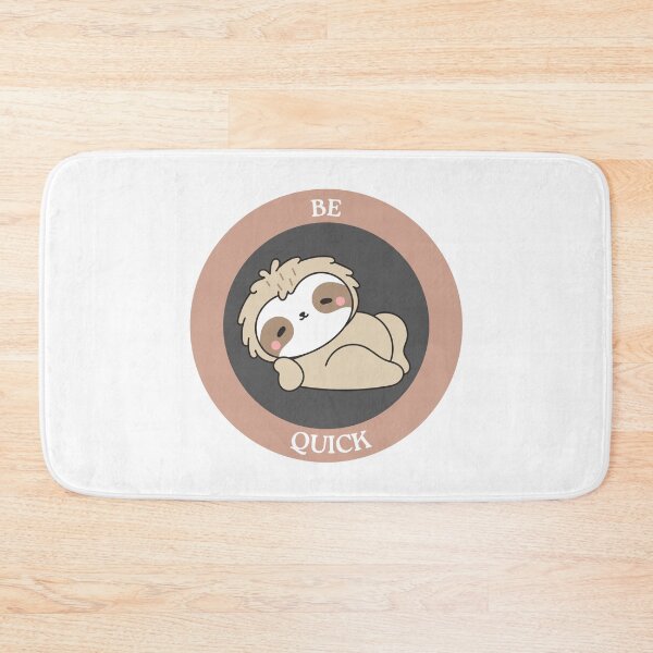 Item preview, Be Quick Sloth - Cute Minimalist Sloth Meme Circle designed and sold by Love3Happy.