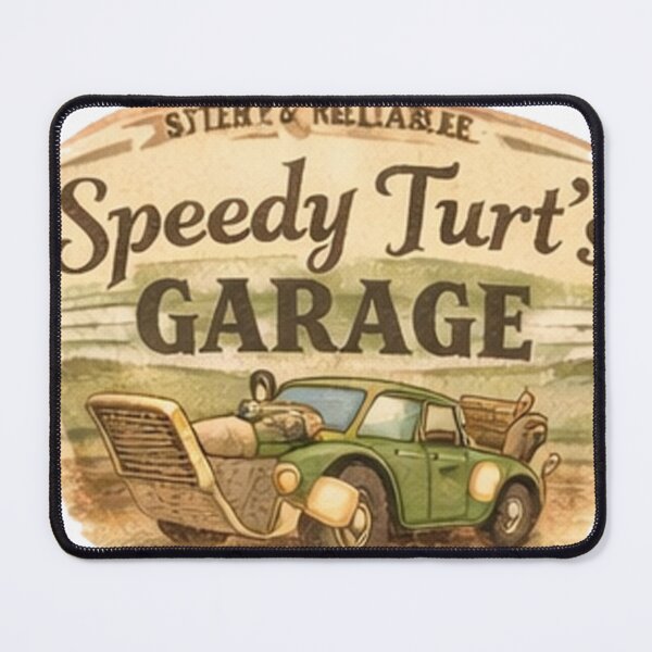 Item preview, Speedy Turt's Garage designed and sold by DinsignStudio.