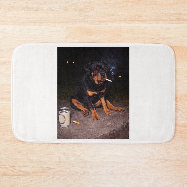 Item preview, Funny Smoking Dog Rottweiler Meme  designed and sold by FrankIsabel.