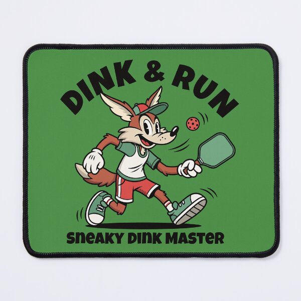 Item preview, Pickleball Coyote Dink & Run | Funny Sneaky Dink Master Cartoon designed and sold by Quipzzy.