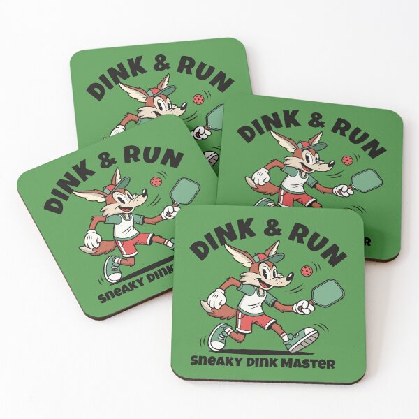 Item preview, Pickleball Coyote Dink & Run | Funny Sneaky Dink Master Cartoon designed and sold by Quipzzy.