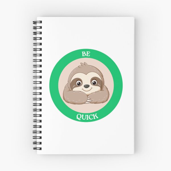 Item preview, Be Quick Sloth - Cute Sloth in Peach Circle Meme Art designed and sold by Love3Happy.