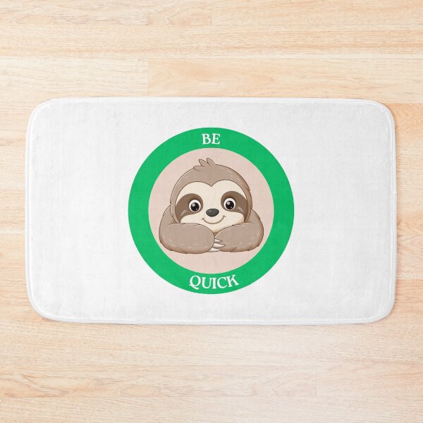 Item preview, Be Quick Sloth - Cute Sloth in Peach Circle Meme Art designed and sold by Love3Happy.