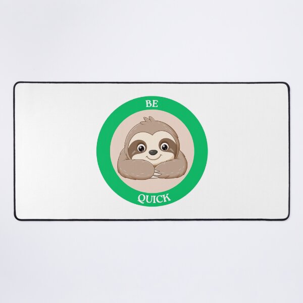 Item preview, Be Quick Sloth - Cute Sloth in Peach Circle Meme Art designed and sold by Love3Happy.