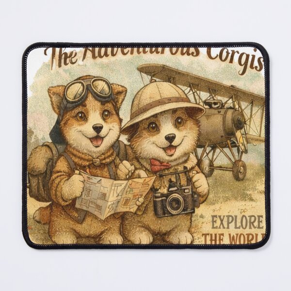 Item preview, The Adventurous Corgis designed and sold by DinsignStudio.