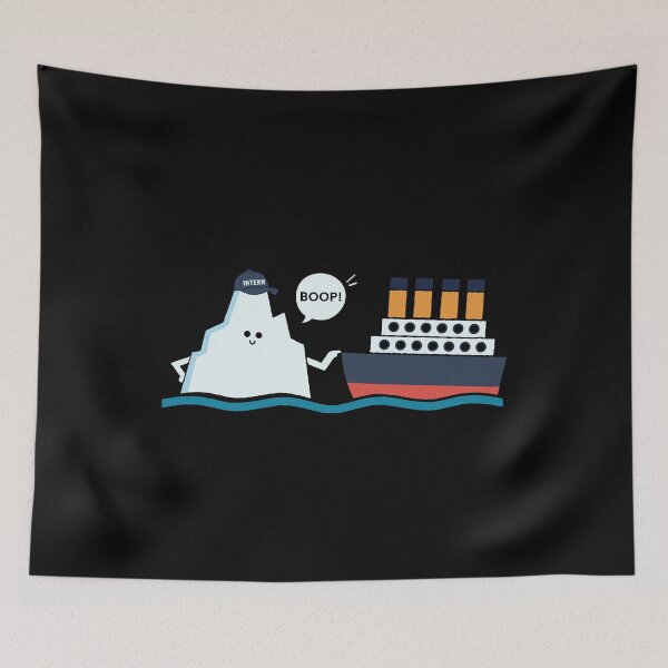 Item preview, Titanic Funny Titanic and Iceberg Boop Parody for Boys Girls designed and sold by farhanhafeez.