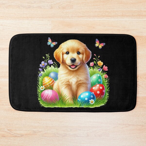 Item preview, Cute Easter Golden Retriever Puppy With Colorful Easter Eggs designed and sold by Dominik1994.