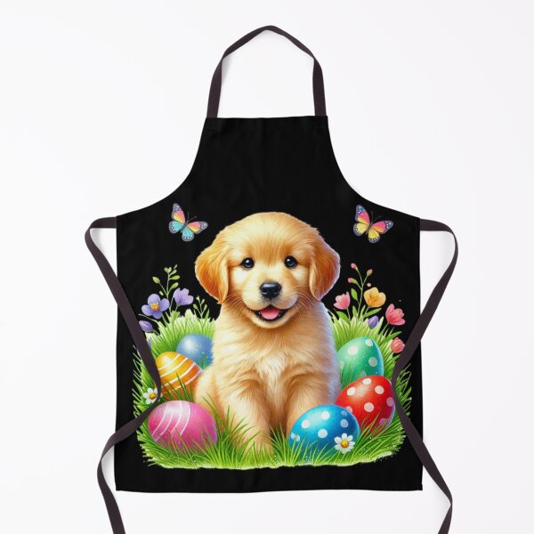 Item preview, Cute Easter Golden Retriever Puppy With Colorful Easter Eggs designed and sold by Dominik1994.