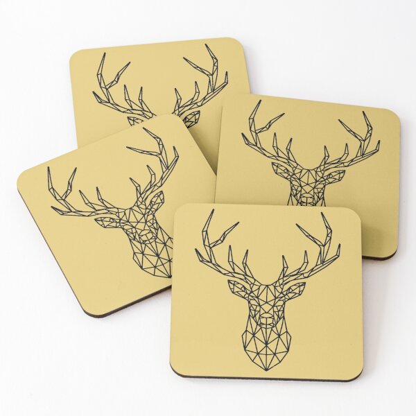 Item preview, Dark Geometric Deer for light backgrounds designed and sold by WhiskerAccords.