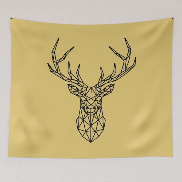 Item preview, Dark Geometric Deer for light backgrounds designed and sold by WhiskerAccords.