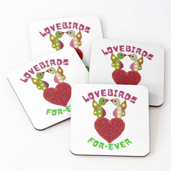 Item preview, Luminous Stardust Lovebirds: Radiant Heart Folk Art designed and sold by HopeAndHustle.