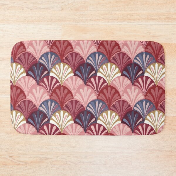 Item preview, Scallop Fan Seamless Pattern Retro Art Deco Bold Geometric Background designed and sold by FRH Design ⭐⭐⭐⭐⭐.