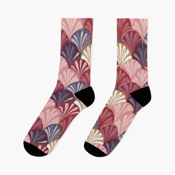 Item preview, Scallop Fan Seamless Pattern Retro Art Deco Bold Geometric Background designed and sold by FRH Design ⭐⭐⭐⭐⭐.