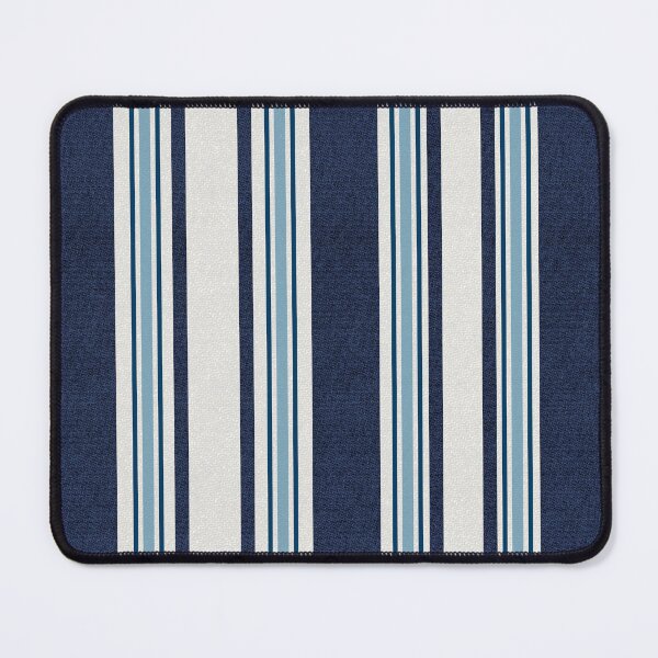 Item preview, blue stripe ticking designed and sold by Laura Wright.